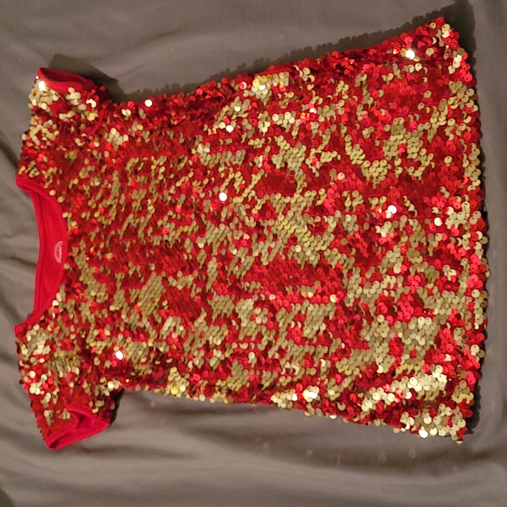Wonder Nation brand short sleeve sequin dress